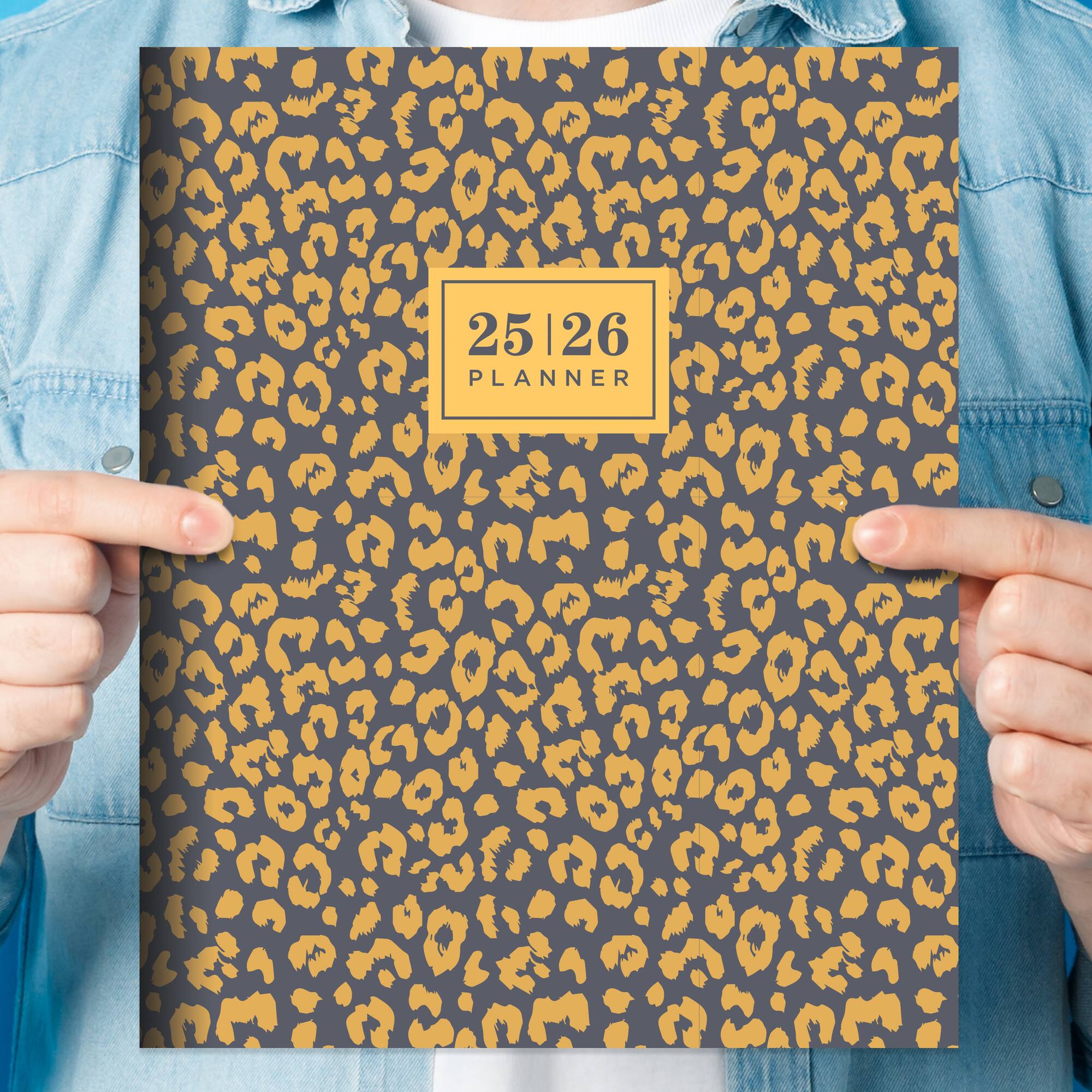 TF Publishing 2025-2026 Lovely Leopard Large Monthly Planner